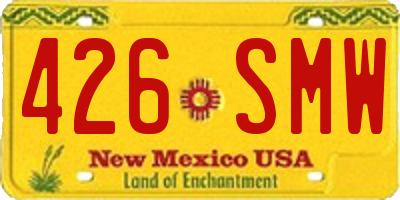 NM license plate 426SMW