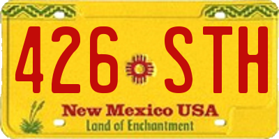 NM license plate 426STH