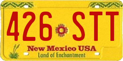 NM license plate 426STT