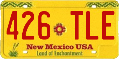 NM license plate 426TLE