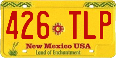 NM license plate 426TLP