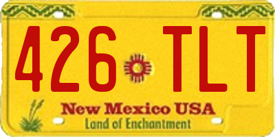 NM license plate 426TLT