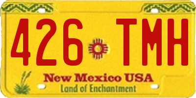 NM license plate 426TMH