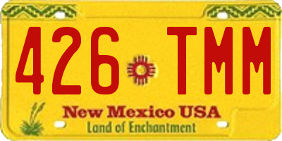 NM license plate 426TMM