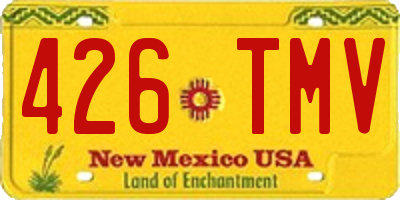 NM license plate 426TMV