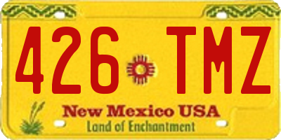 NM license plate 426TMZ