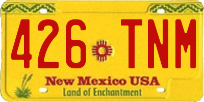 NM license plate 426TNM