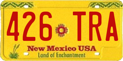 NM license plate 426TRA