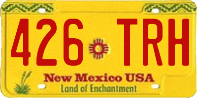 NM license plate 426TRH