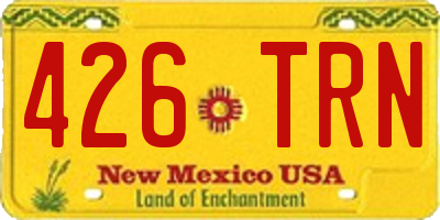 NM license plate 426TRN