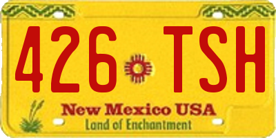 NM license plate 426TSH