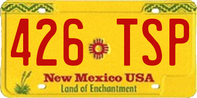 NM license plate 426TSP