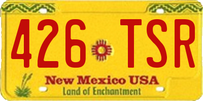 NM license plate 426TSR