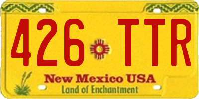 NM license plate 426TTR