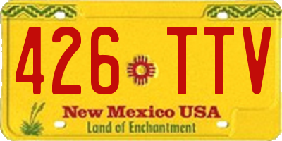 NM license plate 426TTV