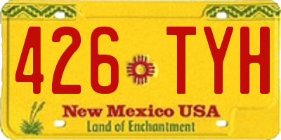 NM license plate 426TYH