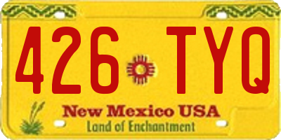 NM license plate 426TYQ