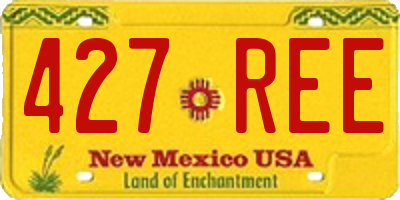 NM license plate 427REE