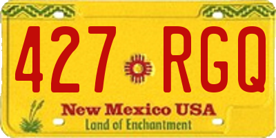 NM license plate 427RGQ