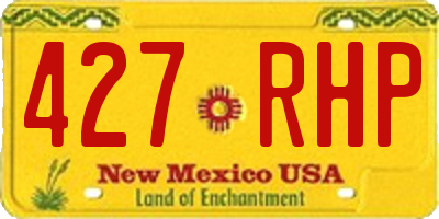 NM license plate 427RHP