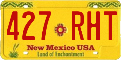 NM license plate 427RHT