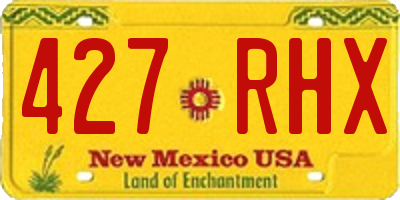 NM license plate 427RHX