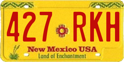 NM license plate 427RKH