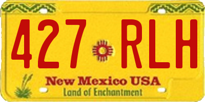 NM license plate 427RLH