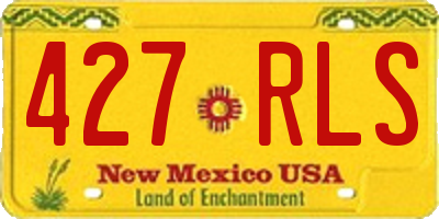NM license plate 427RLS