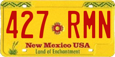 NM license plate 427RMN