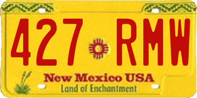 NM license plate 427RMW