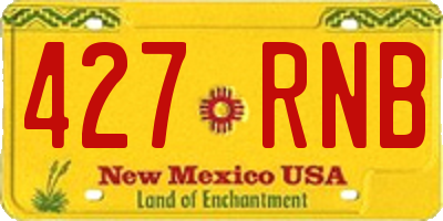 NM license plate 427RNB