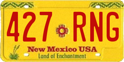 NM license plate 427RNG