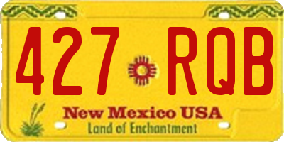 NM license plate 427RQB