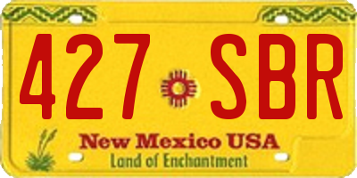 NM license plate 427SBR