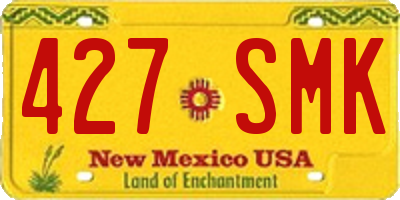 NM license plate 427SMK