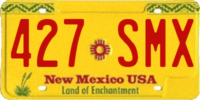 NM license plate 427SMX
