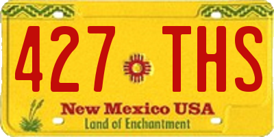 NM license plate 427THS