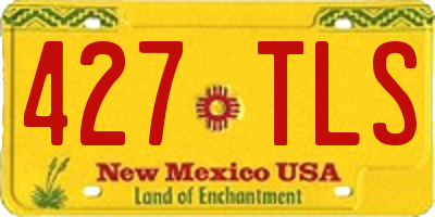 NM license plate 427TLS