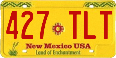 NM license plate 427TLT