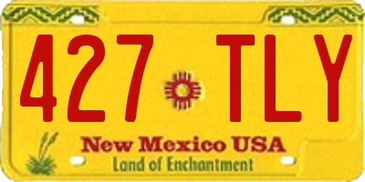 NM license plate 427TLY