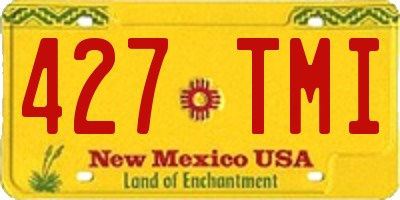 NM license plate 427TMI