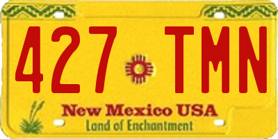 NM license plate 427TMN