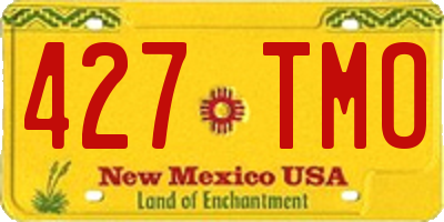 NM license plate 427TMO