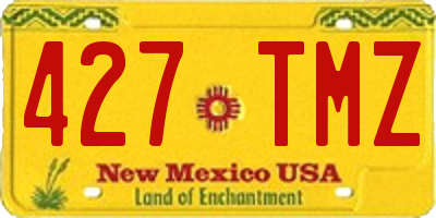 NM license plate 427TMZ