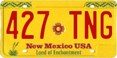 NM license plate 427TNG