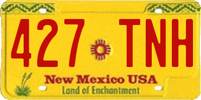 NM license plate 427TNH