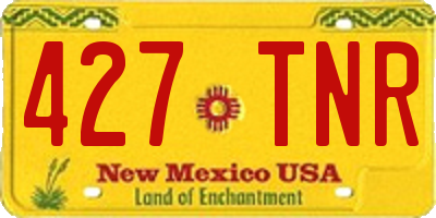 NM license plate 427TNR