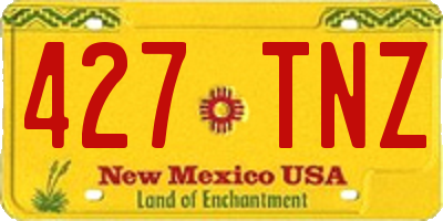 NM license plate 427TNZ