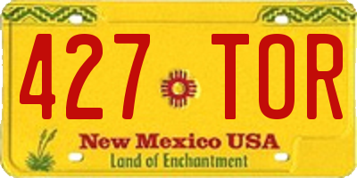 NM license plate 427TOR